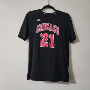 Adidas Jersey Chicago Butler 21 Kids Size XL 18 Black Red Tee
